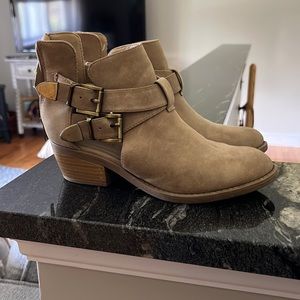 Tan booties